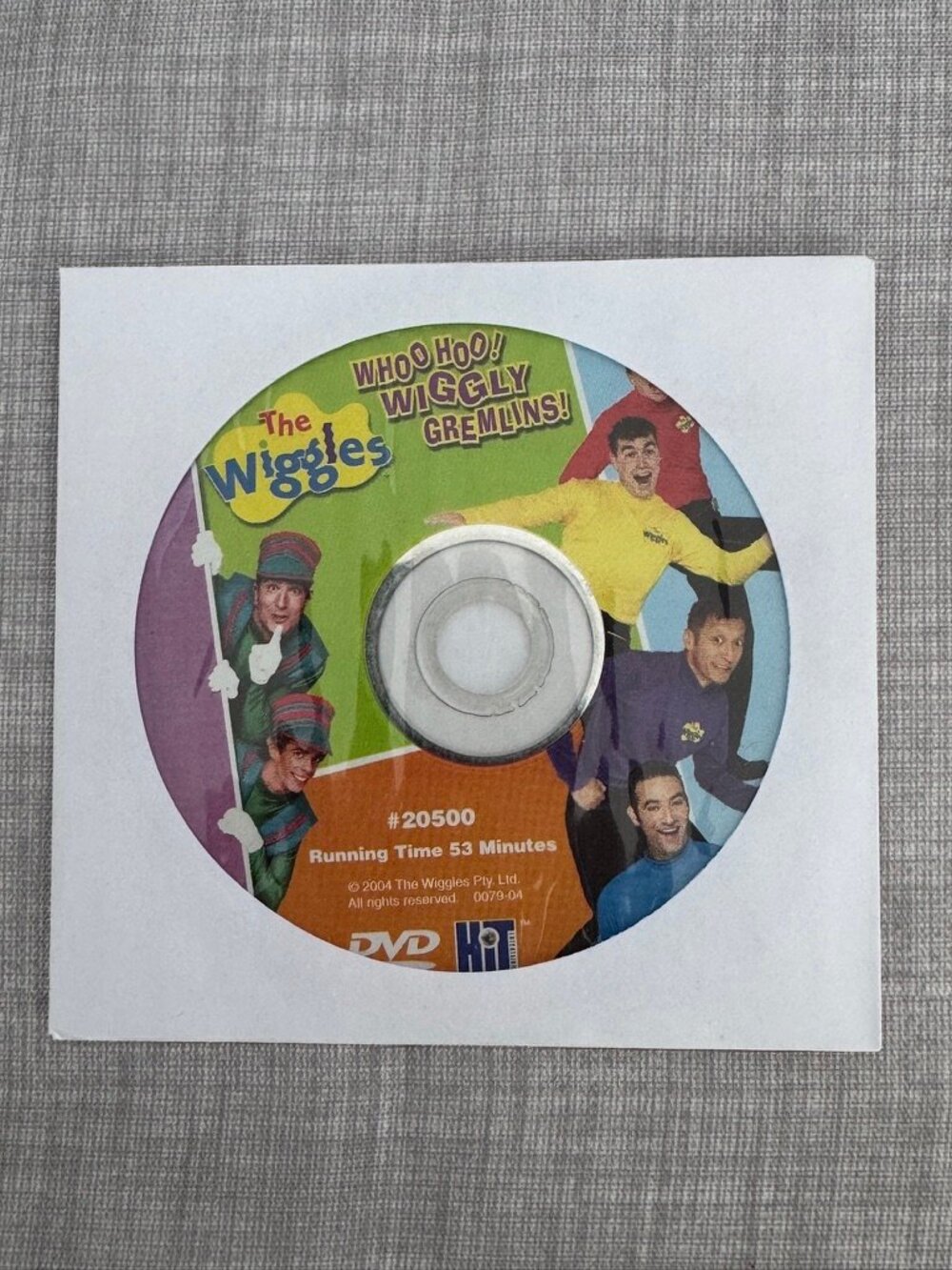THE WIGGLES Whoo Hoo! Wiggly Gremlins! DVD #20500 (disc only, no case)